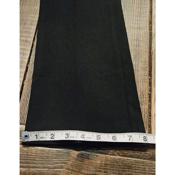 Vtg 90s Necessary Objects Womens Pants Black Juniors 9 Straight Boot Cut Stretch - Picture 12 of 12